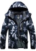 RRP £69.99 Gemyse Men's Mountain Waterproof Ski Jacket Outdoor Winter Coat, Large