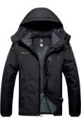 RRP £69.99 Gemyse Men's Mountain Waterproof Ski Jacket Outdoor Winter Coat, Medium