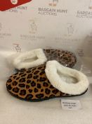 RRP £35.99 Hsyooes Warm Slippers Memory Foam Cosy House Shoes, 44 EU