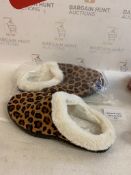 RRP £35.99 Hsyooes Warm Slippers Memory Foam Cosy House Shoes, 44 EU
