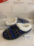 RRP £35.99 Hsyooes Warm Slippers Memory Foam Cosy House Shoes, 42 EU