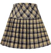 RRP £36 Set of 2 x Women's Elastic High Waist Tartan College Style Mini Skirt, XXL