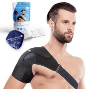 RRP £40 Set of 2 x Sports Laboratory Shoulder Brace Adjustable Shoulder Support