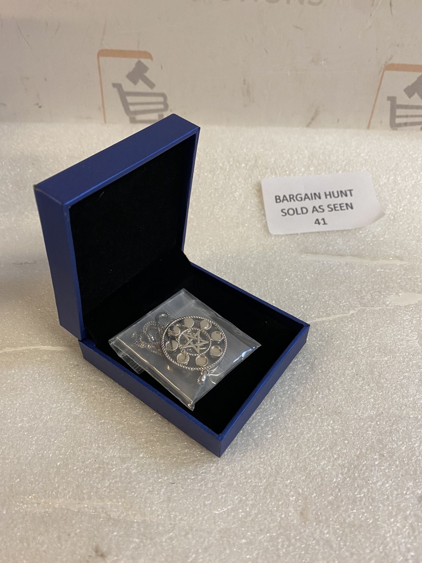 RRP £49.99 FJ Pentagram Pentacle Necklace 925 Silver Pendant Jewellery Gift - Image 2 of 2