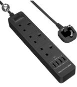 RRP £22.99 iBlockCube 5M Extension Lead Surge Protected Power Strip with 4 USB Ports