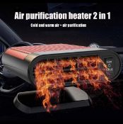RRP £40 Set of 2 x Sundeau Portable Car Heater 12V 150W Car Fan Defroster