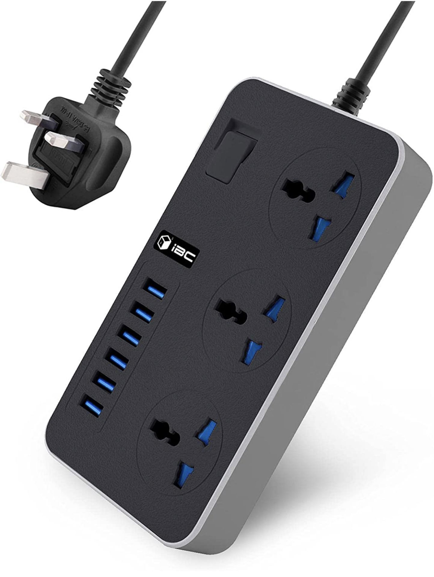 iBlockCube Universal Extension Lead with 6 USB Ports RRP £19.99
