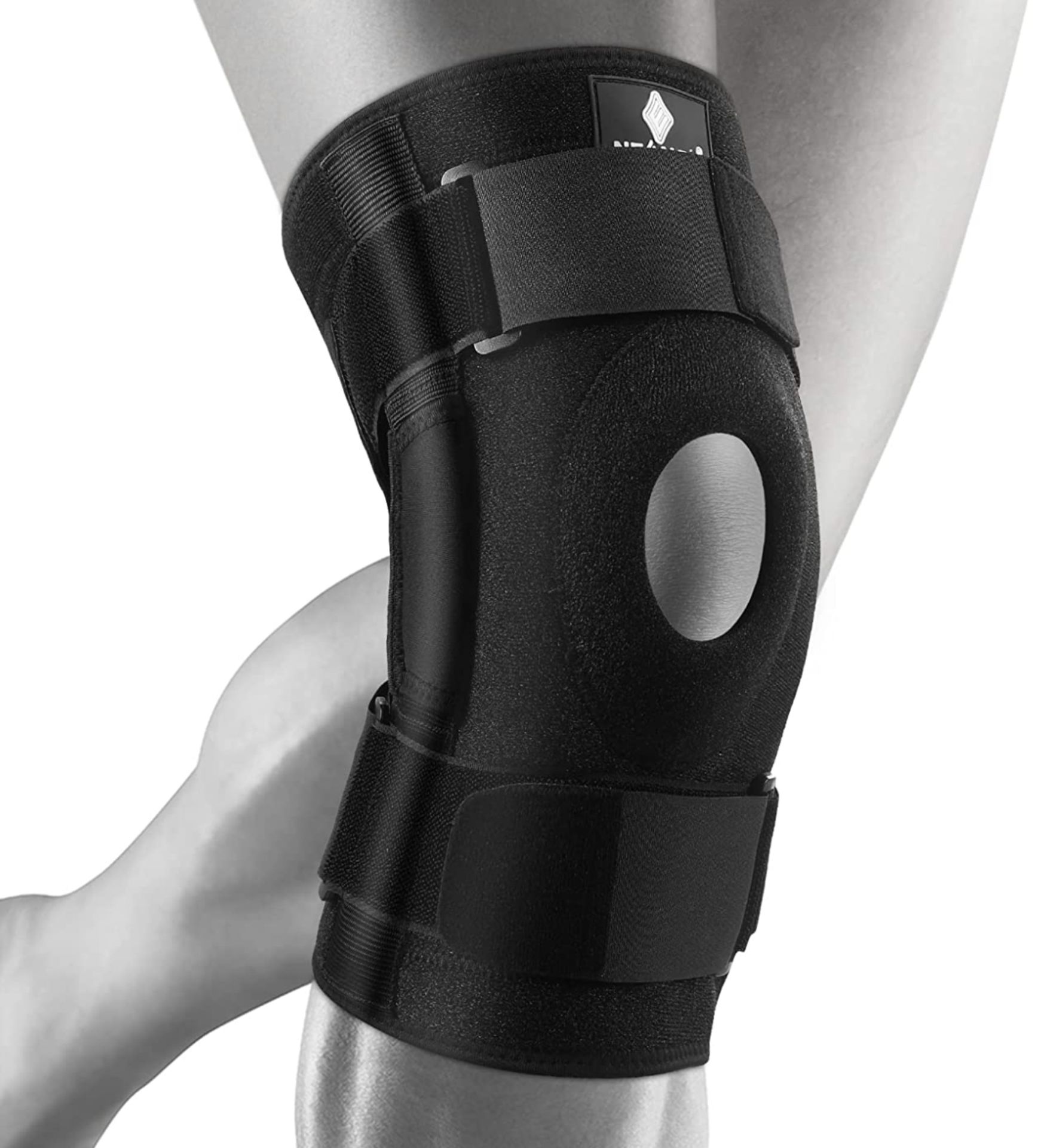RRP £26.99 Neenca Hinged Knee Brace Adjustable Compression Knee Pack, Large