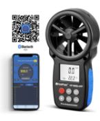 RRP £42.99 HoldPeak Digital Anemometer Handheld HP-866B-APP Bluetooth Vane Wind