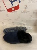 RRP £35.99 Hsyooes Warm Slippers Memory Foam Cosy House Shoes, 46 EU