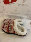 RRP £35.99 Hsyooes Warm Slippers Memory Foam Cosy House Shoes, 42 EU