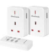 Dewenwils Remote Controlled Plugs, 2 Sockets and 1 Remote RRP £17.99