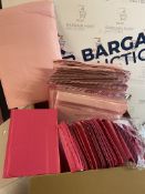 Collection of Small and Large Padded Pink Envelopes, Approximately 75 Pieces