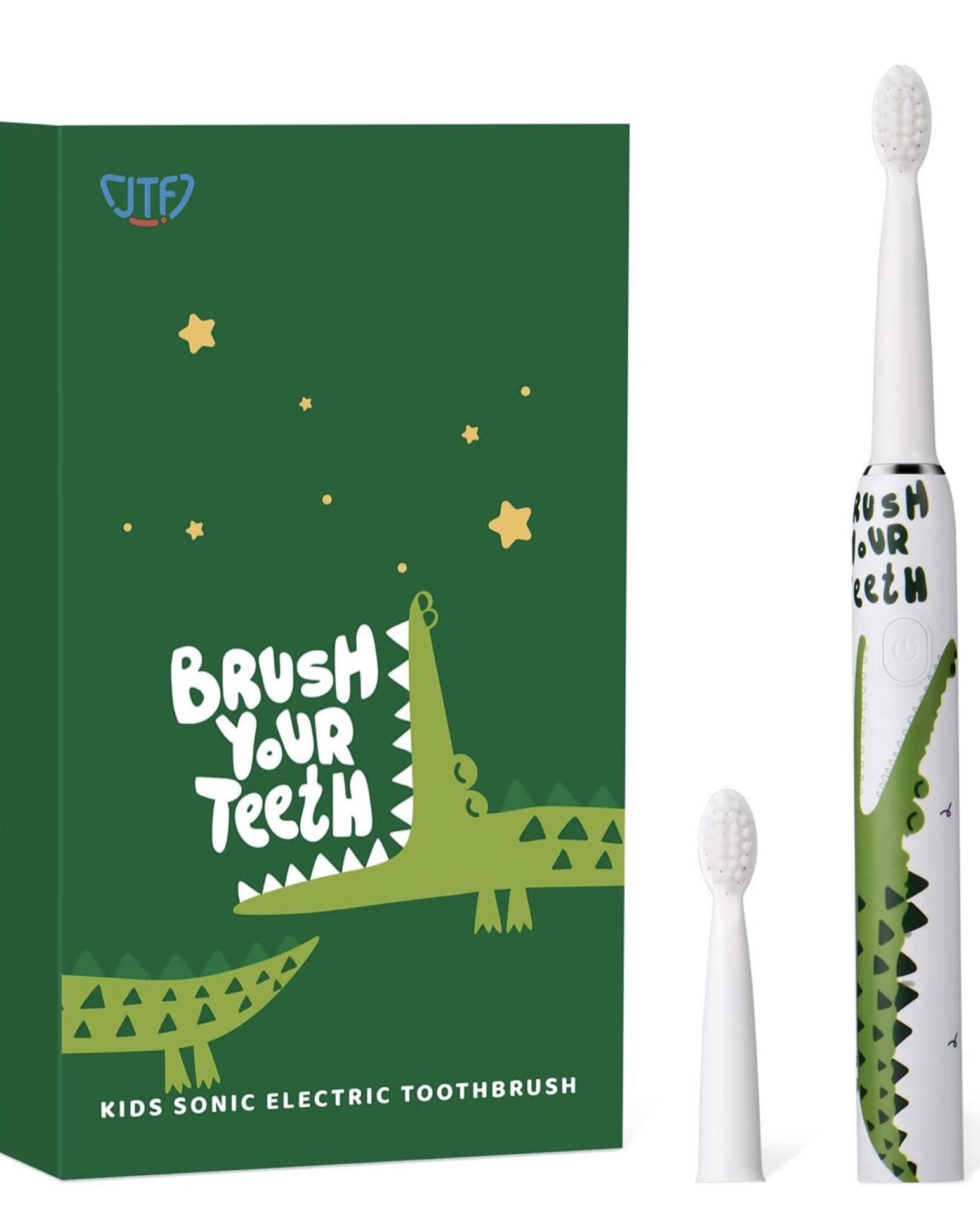 JTF Sonic Electric Kids Toothbrush Waterproof USB Charging Ultrasonic Toothbrush