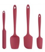 RRP £180 Set of 10 x U-Taste 4-Pcs Silicone Spatula Heat Resistant Flexible Non-Stick Scraper