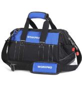 RRP £19.99 Workpro Tool Bag 16-Inch Multi Pockets Waterproof Heavy Duty Bag