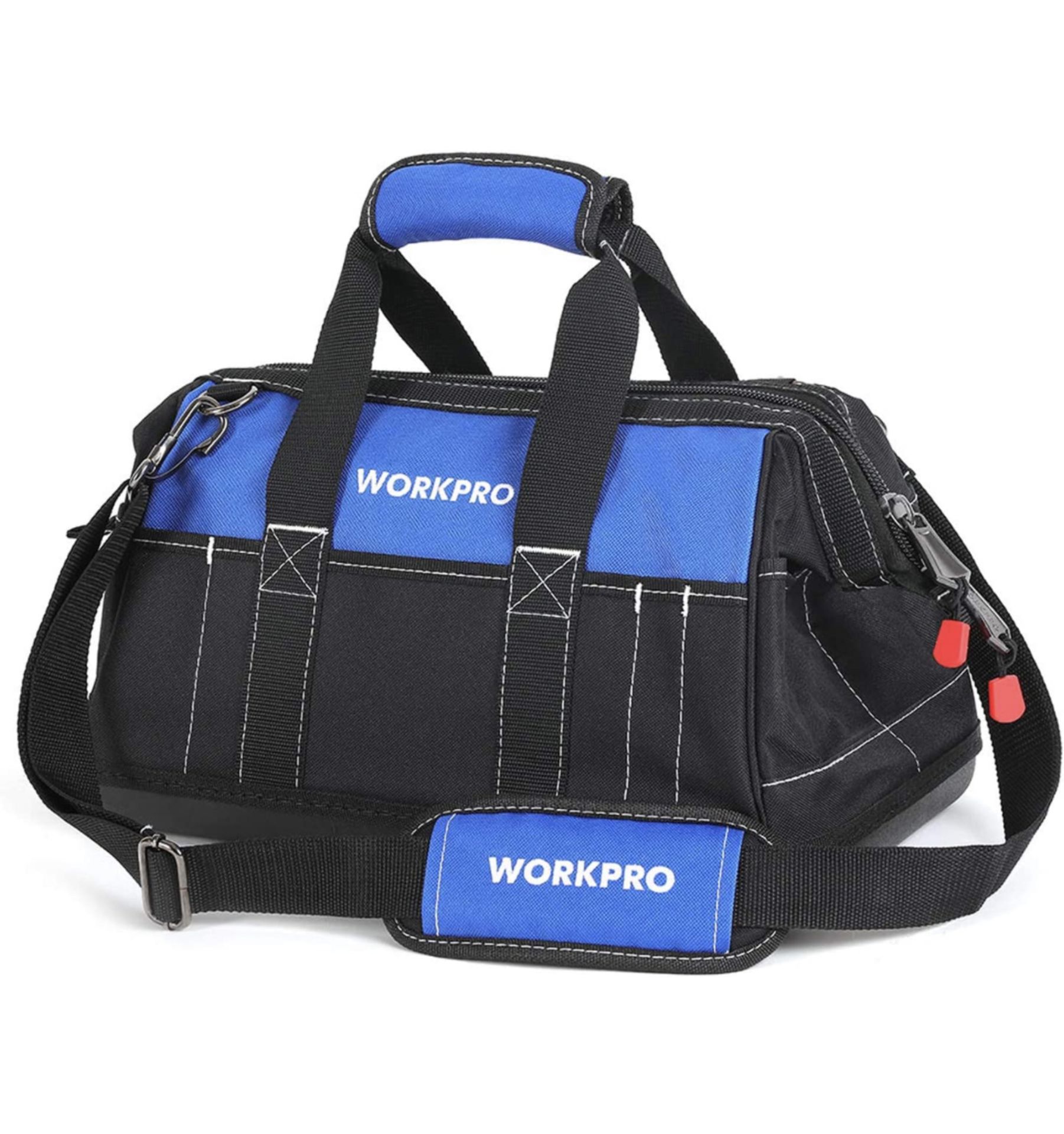 RRP £19.99 Workpro Tool Bag 16-Inch Multi Pockets Waterproof Heavy Duty Bag