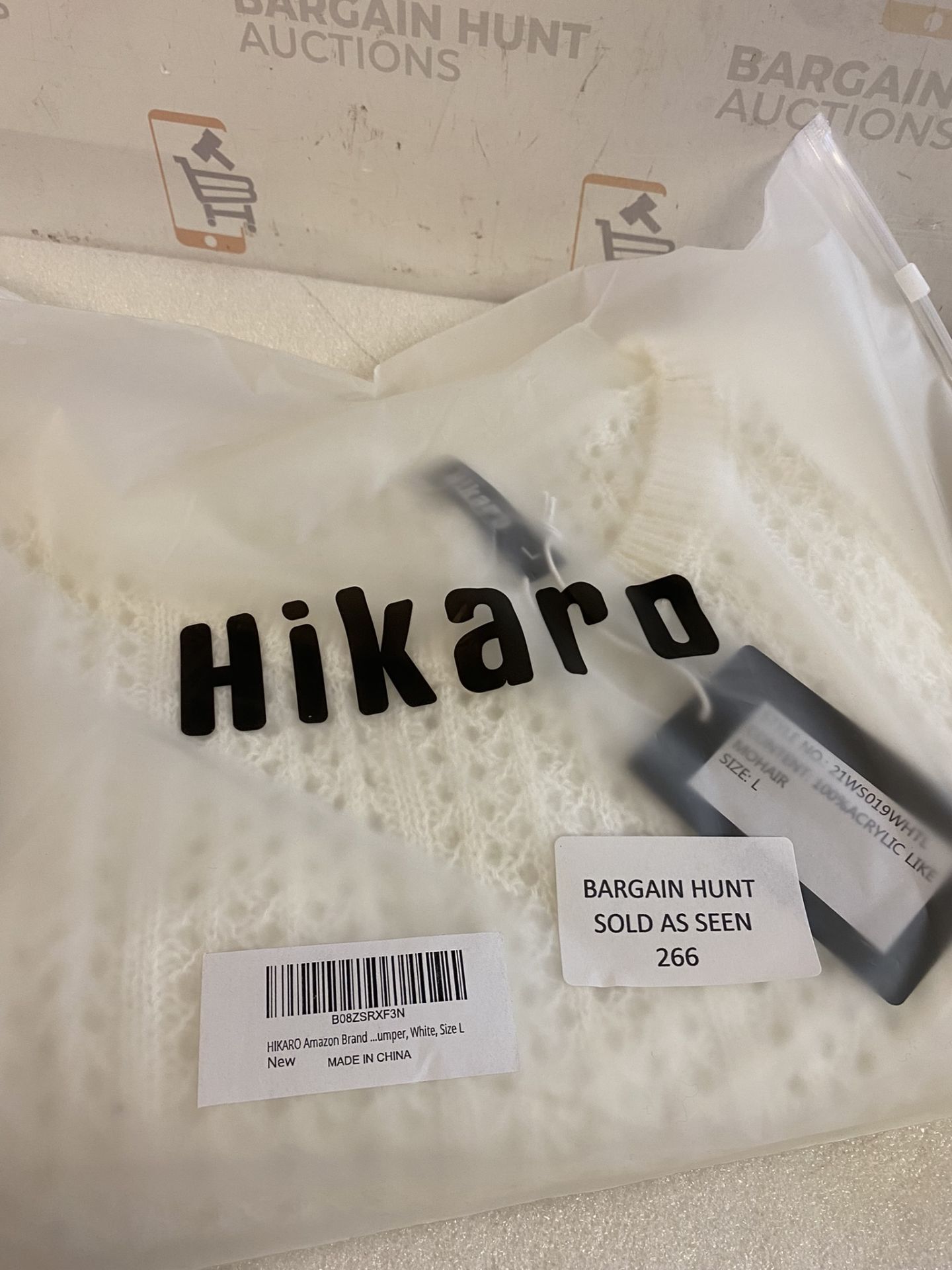 RRP £19.99 Hikaro Women's Eyelet Sweater Long Sleeve Knit Jumper, Large - Image 2 of 2