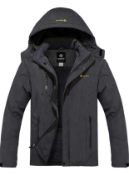 RRP £69.99 Gemyse Men's Mountain Waterproof Ski Jacket Outdoor Winter Coat, Medium