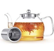 Glass Tea Pot 1200ml Teapot with Infuser Blooming Tea Flowering Tea Pot