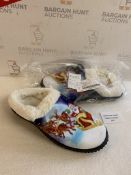 Christmas Santa Winter Slippers Mens Womens Memory Foam Comfy House Shoes, 7.5 UK