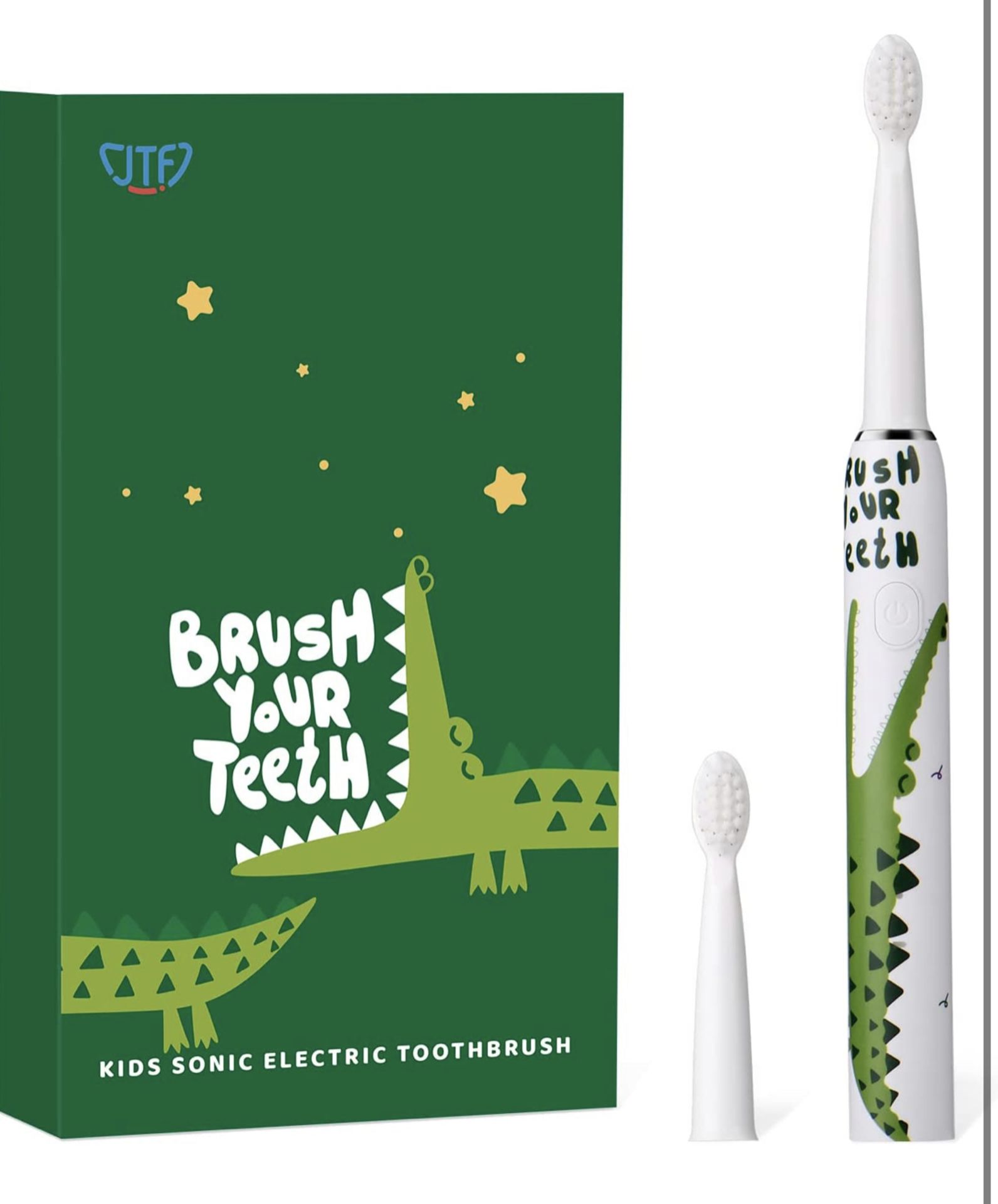 JTF Sonic Electric Kids Toothbrush Waterproof USB Charging Ultrasonic Toothbrush