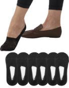 RRP £130 Set of 10 x Zeltauto 6-Pairs Women's No Show Socks Anti Slip Low Cut Liner Socks