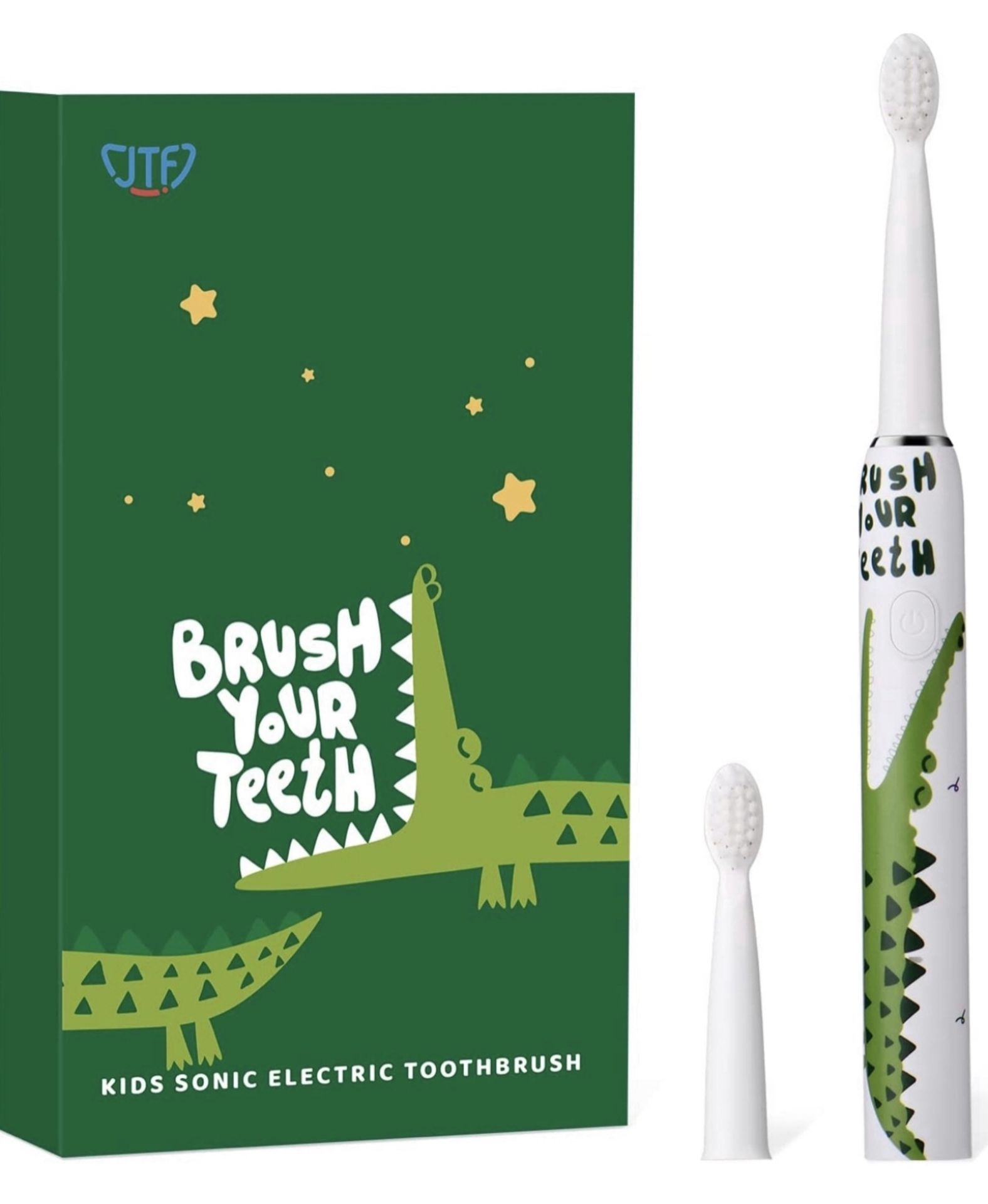 JTF Sonic Electric Kids Toothbrush Waterproof USB Charging Ultrasonic Toothbrush