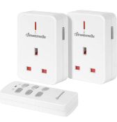 Dewenwils Remote Controlled Plugs, 2 Sockets and 1 Remote RRP £17.99