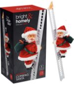 Bright & Homely Electric Climbing Ladder Christmas Musical Santa Claus RRP £16.99