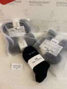 RRP £38 Set of 2 x 6-Pairs Non-Upway Sports Socks Anti-Sweat Breathable Athletic Cotton Socks