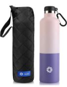 RRP £18.99 Feijian Stainless Steel Water Bottle Vacuum Insulated Sports Flask 1000ml