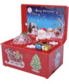 Zerodis Cgristmas Music Box Singing Battery Operated Musical Light-Up Box