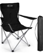 Active Forever Outdoor Folding Camping Chair with Cup Holder Storage Bag