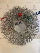 Large Beautiful Handmade Wooden Christmas Wreath