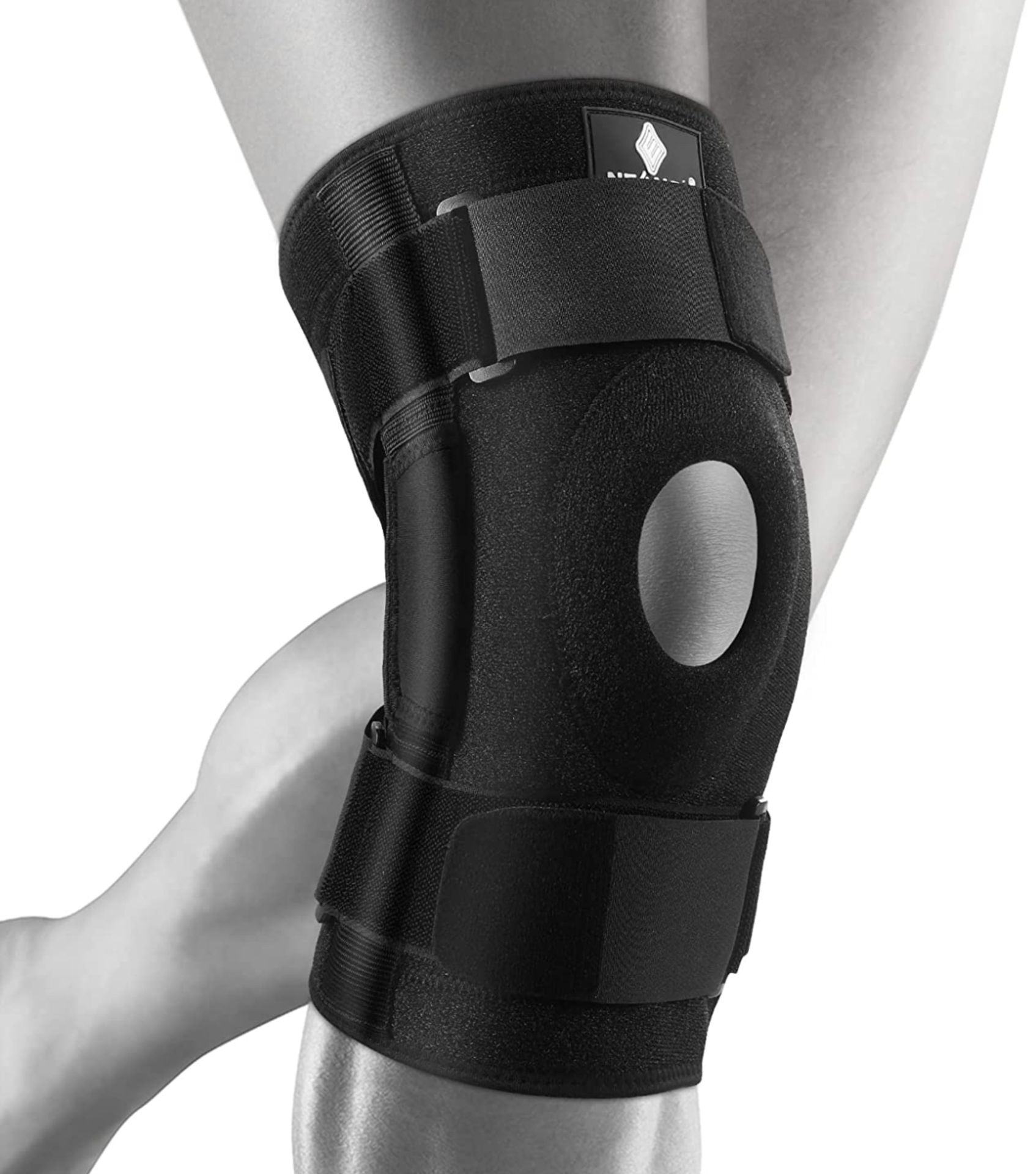 RRP £27.99 Neenca Hinged Knee Brace Adjustable Compression Knee Pack, XXL
