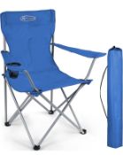 Active Forever Outdoor Folding Camping Chair with Cup Holder Storage Bag