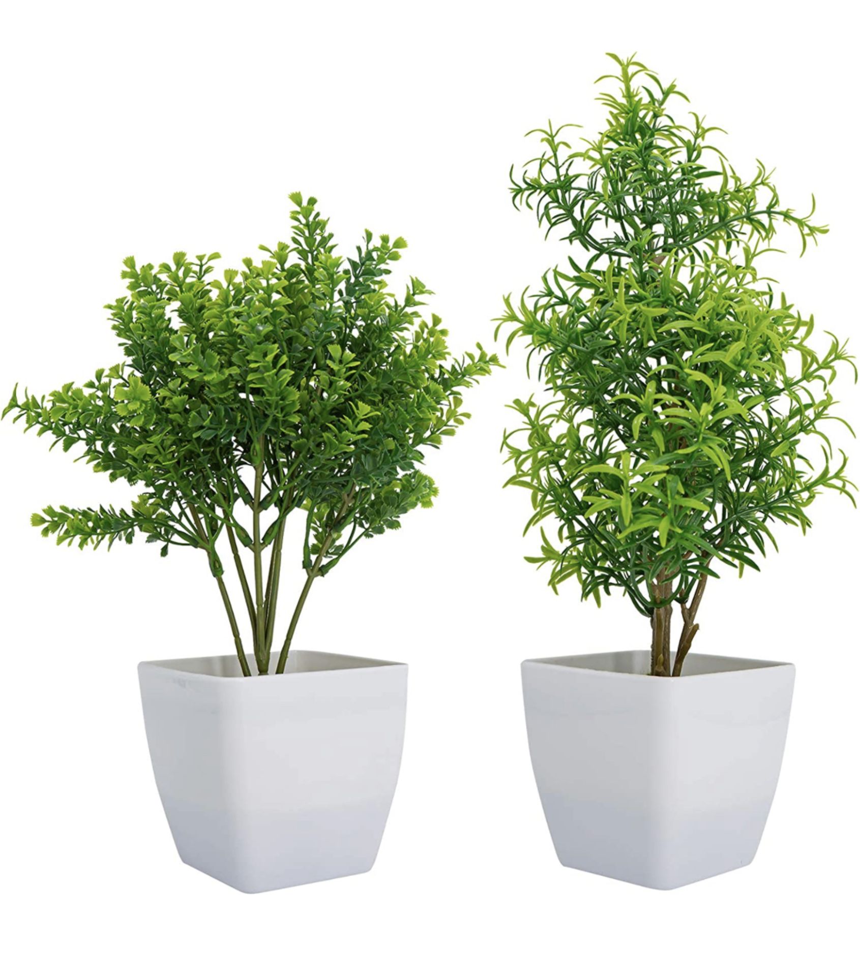 RRP £130 Set of 13 x Ashiner 2-Pack Artificial Plants in Pots