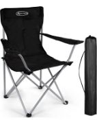 Active Forever Outdoor Folding Camping Chair with Cup Holder Storage Bag