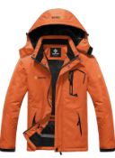 RRP £69.99 Gemyse Men's Mountain Waterproof Ski Jacket Outdoor Winter Coat, Large