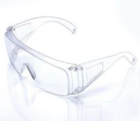 RRP £200 Set of 20 x Woolike Safety Goggles Industrial Anti-Fog Safety Glasses Anti-Scratch