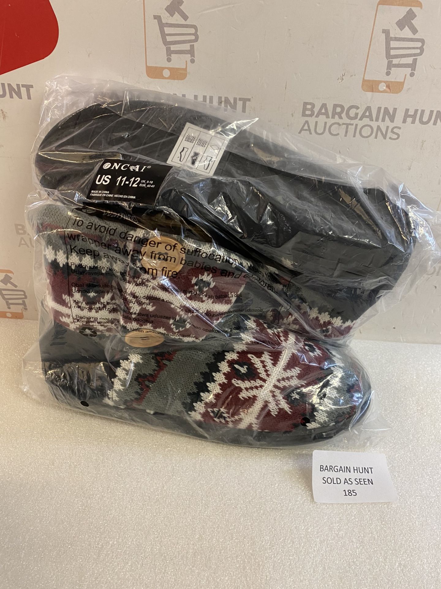 RRP £25.99 Oncai Women's Comfort Knit Boots Warm Indoor Slippers, 9/10 UK - Image 2 of 2