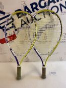 Set of 2 x Classic Junior Slazenger Tennis Rackets