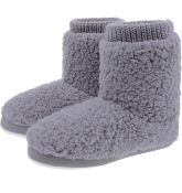 RRP £23.99 Mixin Women's Cozy Boots Faux Fur Lined House Shoes, 5/6 UK