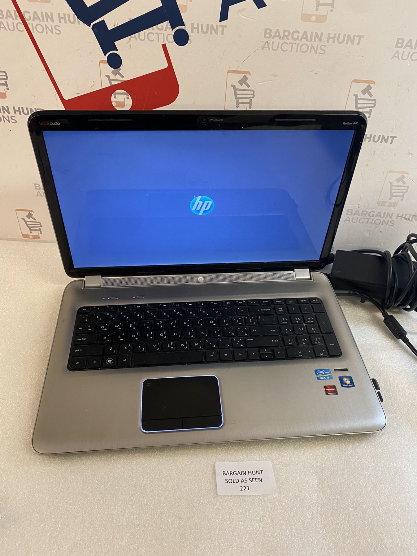 HP Pavilion DV7 i7 Laptop, (doesn't hold charge)