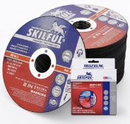 Skilful Cut Off Wheels 50-Pack Cutting Wheels Stainless Steel Cutting Discs RRP £26.99