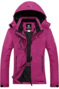 RRP £66.99 Gemyse Women's Mountain Waterproof Ski Jacket Outdoor Winter Coat, 10/12