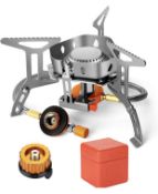 Odoland 3500W Windproof Camping Gas Stove RR £24.99