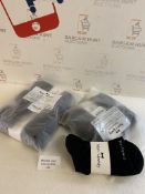 RRP £38 Set of 2 x 6-Pairs Non-Upway Sports Socks Anti-Sweat Breathable Athletic Cotton Socks