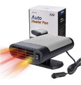 Portable Car Heater Auto Electronic Heater Fan, Set of 2 RRP £38